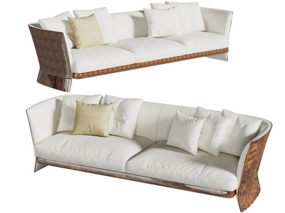 现代多人沙发3d模型 现代多人沙发