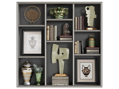 现代装饰柜 饰品摆件组合