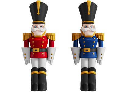 现代玩具 英伦护卫队潮玩摆设