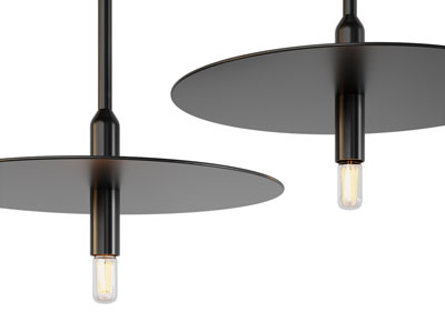 现代金属灯罩吊灯3d模型 现代金属灯罩吊灯