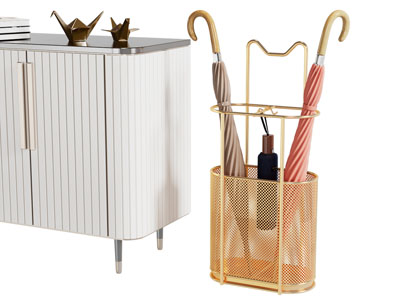 现代轻奢雨伞收纳桶 收纳架3d模型 现代轻奢雨伞收纳桶 收纳架