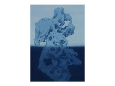 现代假山图案装饰挂画