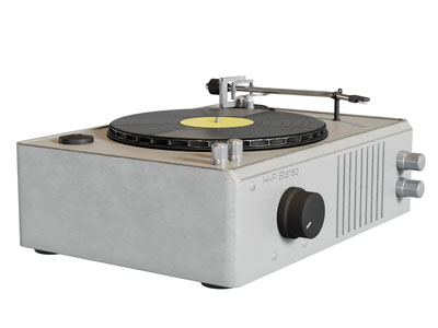 现代复古唱片机 家用电器3d模型 现代复古唱片机 家用电器