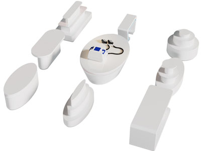 现代展台 展柜 展示台