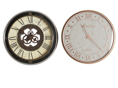 美式钟表 墙饰挂件3d模型 美式钟表 墙饰挂件