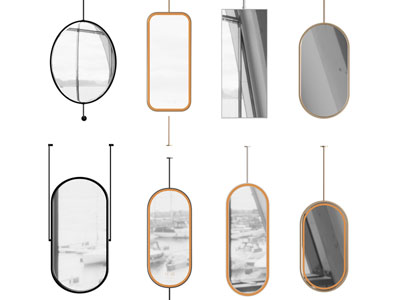 现代墙饰挂件 装饰镜子3d模型 现代墙饰挂件 装饰镜子