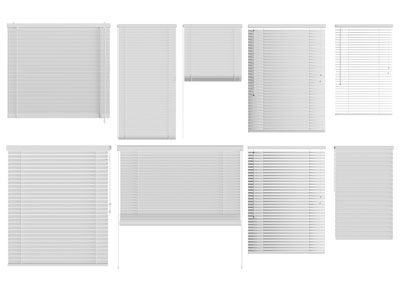 现代百叶窗帘 卷帘 拉帘3d模型 现代百叶窗帘 卷帘 拉帘