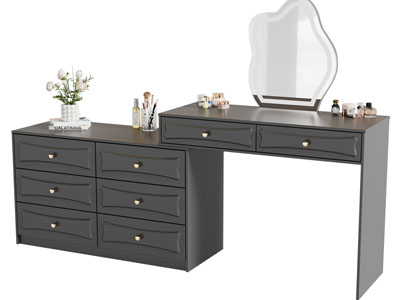 法式化妆 梳妆台3d模型 法式化妆 梳妆台