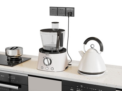现代热水壶 榨汁机 厨房电器3d模型 现代热水壶 榨汁机 厨房电器