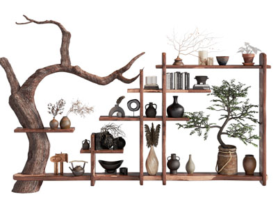 侘寂风中古风装饰柜