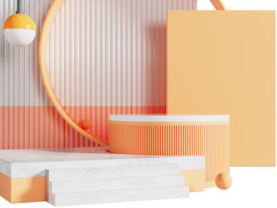 现代电商展台 展览展示台