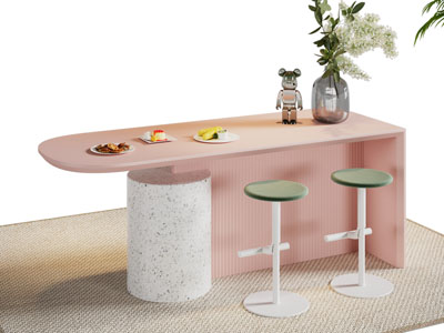 现代吧台吧凳3d模型 现代吧台吧凳