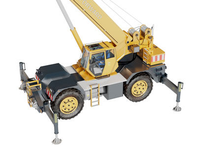 现代起重机 工程车