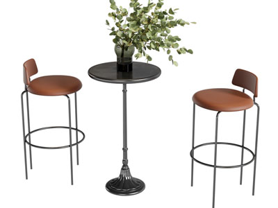 法式吧几吧椅 休闲桌椅组合