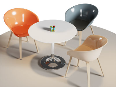 现代商务洽谈休闲桌椅组合3d模型 现代商务洽谈休闲桌椅组合
