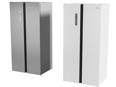 现代双开门电冰箱3d模型 现代双开门电冰箱