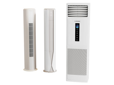 现代方形 圆形立式空调3d模型 现代方形 圆形立式空调