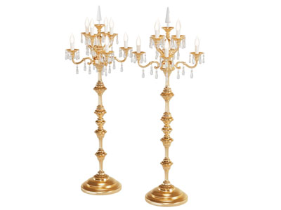 欧式烛台 摆件组合3d模型 欧式烛台 摆件组合