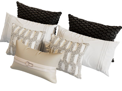 现代方形靠垫抱枕3d模型 现代方形靠垫抱枕