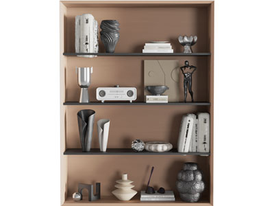 现代饰品 书本 陶瓷器皿 摆件组合3d模型 现代饰品 书本 陶瓷器皿 摆件组合