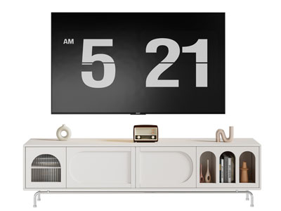 现代奶油风电视柜 电视