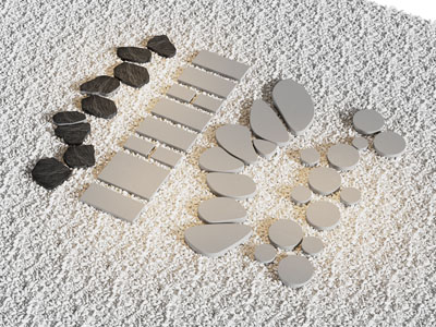 现代铺石路 景观路径 道路