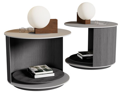 现代圆形床头柜 床头几