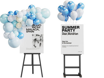 现代海报 广告牌 立牌