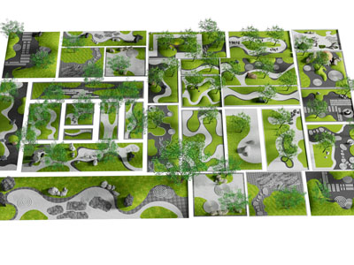 现代公园景观园艺小品