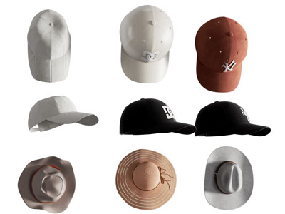 现代棒球帽 草帽 礼帽 帽子3d模型 现代棒球帽 草帽 礼帽 帽子