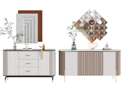 现代玄关柜 边柜3d模型 现代玄关柜 边柜