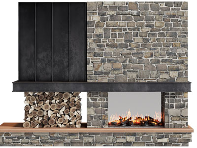 美式田园壁炉火炉3d模型 美式田园壁炉火炉