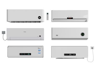 现代壁挂式空调3d模型 现代壁挂式空调