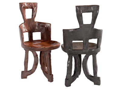 侘寂风休闲椅子 餐椅