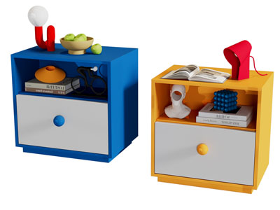 现代多巴胺床头柜