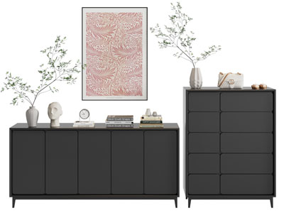 现代玄关柜 边柜 斗柜3d模型 现代玄关柜 边柜 斗柜