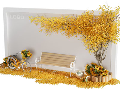 现代美陈 网红打卡拍照点3d模型 现代美陈 网红打卡拍照点