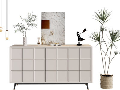 现代玄关柜 边柜3d模型 现代玄关柜 边柜