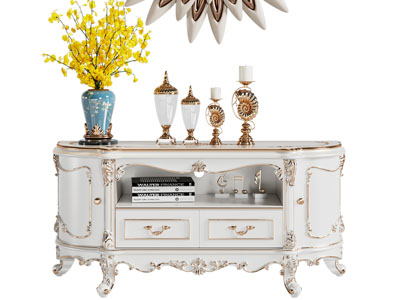 欧式玄关柜 边柜3d模型 欧式玄关柜 边柜