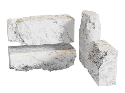 现代破损的大理石头 景观石头