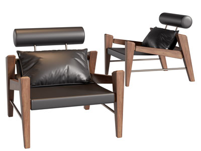 现代中古风休闲椅子