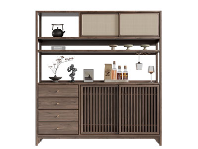 新中式中古风餐边柜 酒柜