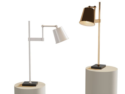 现代轻奢台灯3d模型 现代轻奢台灯