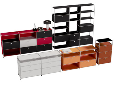 现代多巴胺玄关柜 边柜 装饰柜3d模型 现代多巴胺玄关柜 边柜 装饰柜