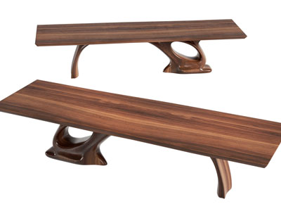 侘寂风实木茶桌3d模型 侘寂风实木茶桌