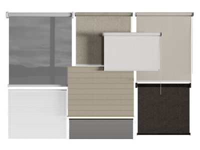 现代拉帘 卷帘 布帘3d模型 现代拉帘 卷帘 布帘