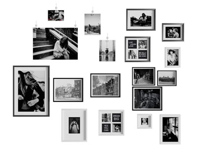 现代黑白装饰挂画3d模型 现代黑白装饰挂画