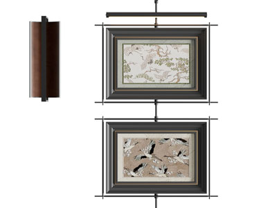 法式装饰挂画3d模型 法式装饰挂画