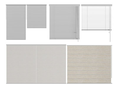 现代百叶窗帘 拉帘 卷帘3d模型 现代百叶窗帘 拉帘 卷帘