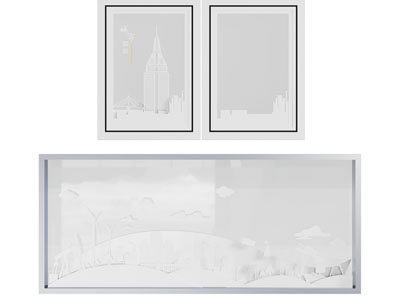 现代装饰挂画3d模型 现代装饰挂画